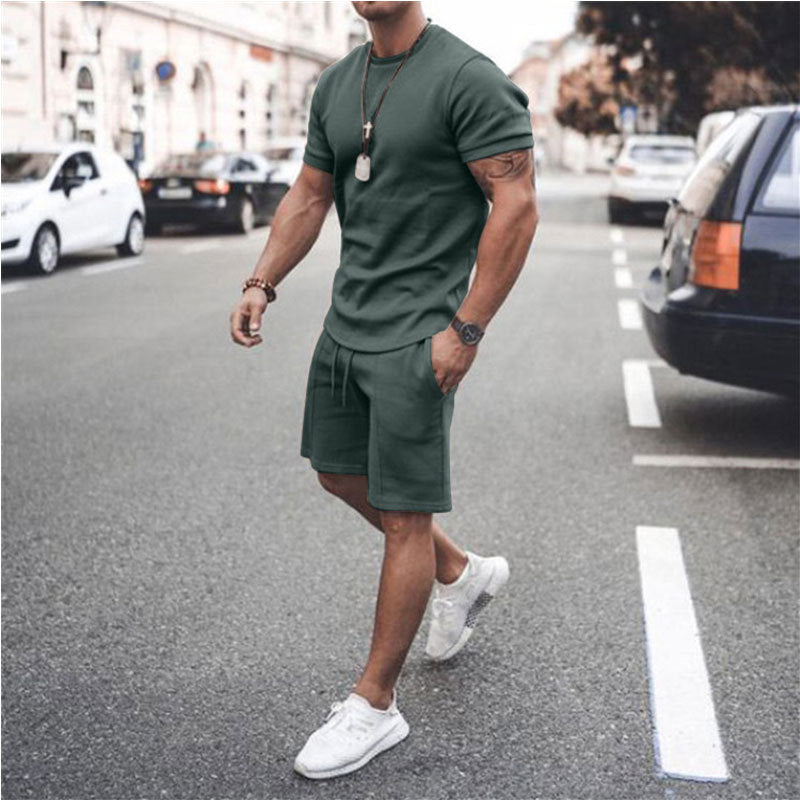 Pantalones cortos de manga corta de dos piezas para deportes y ocio