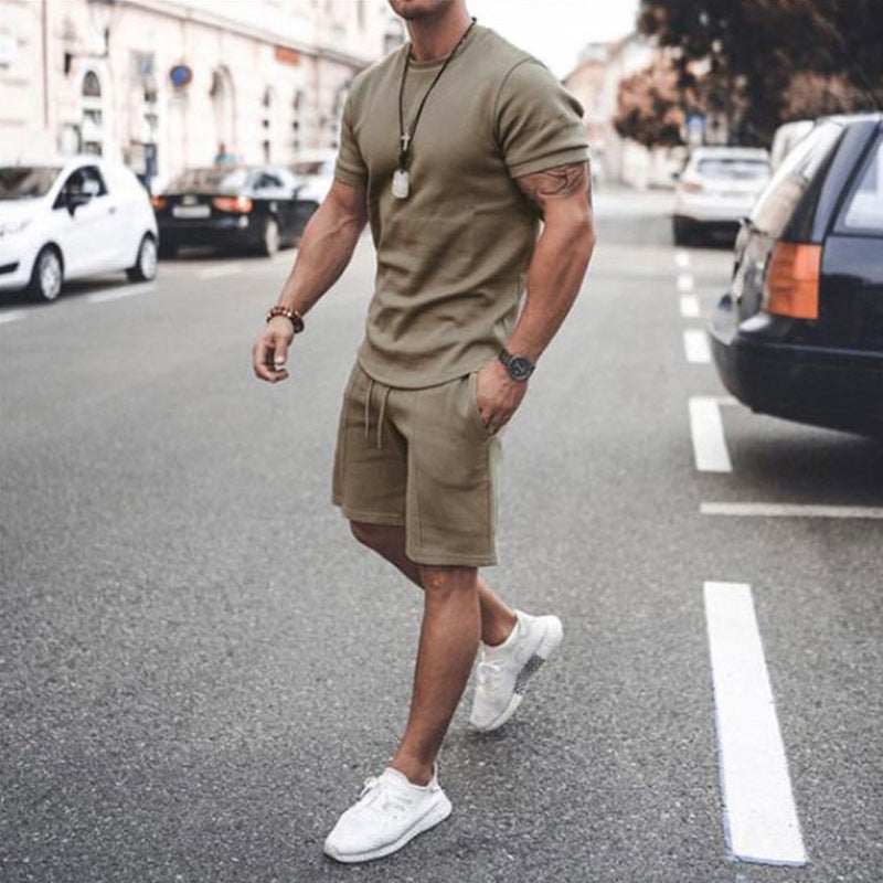 Pantalones cortos de manga corta de dos piezas para deportes y ocio