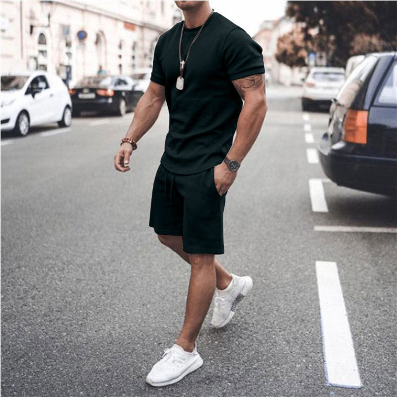 Pantalones cortos de manga corta de dos piezas para deportes y ocio