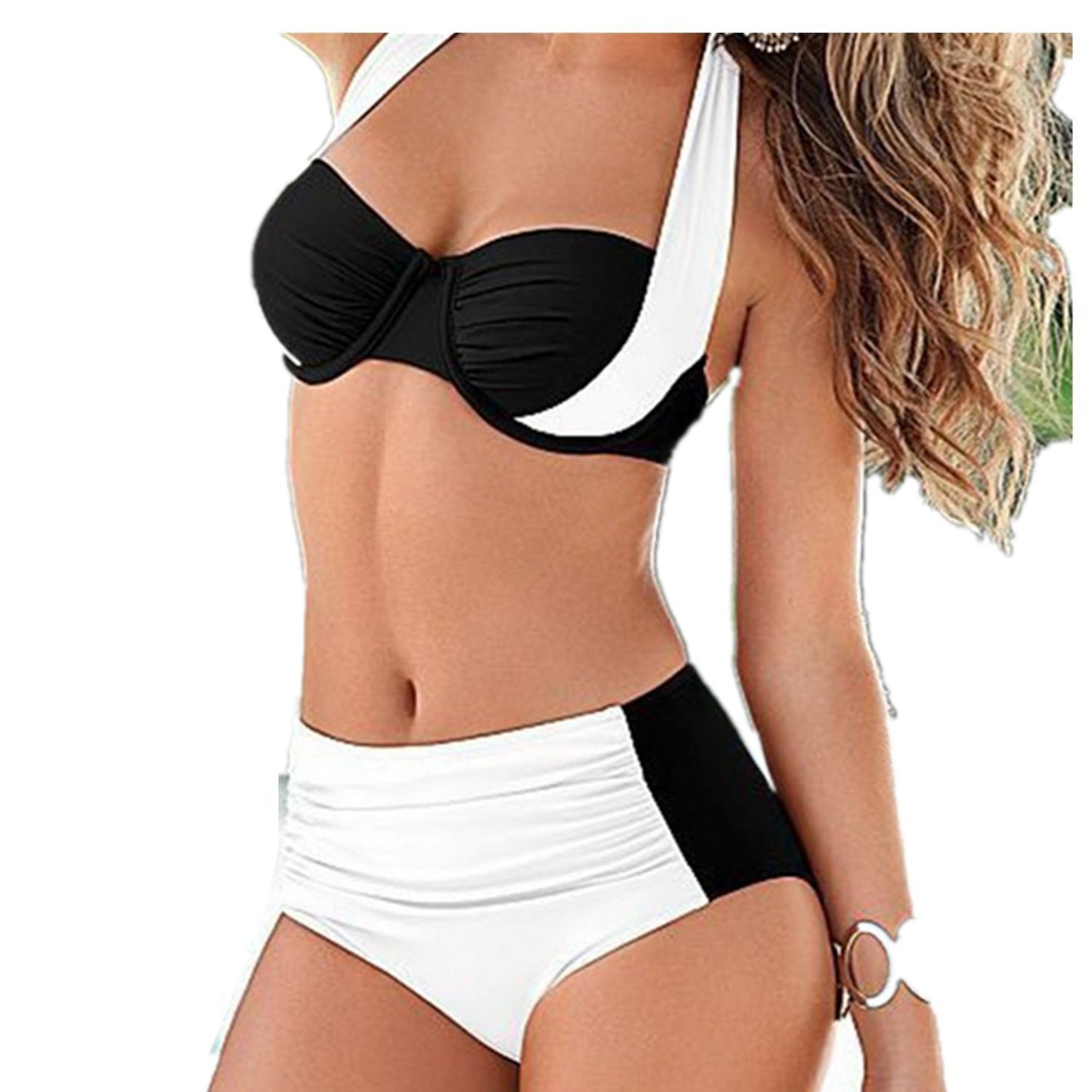 Bikini Swimwear High Waist Swimsuit Women Halter