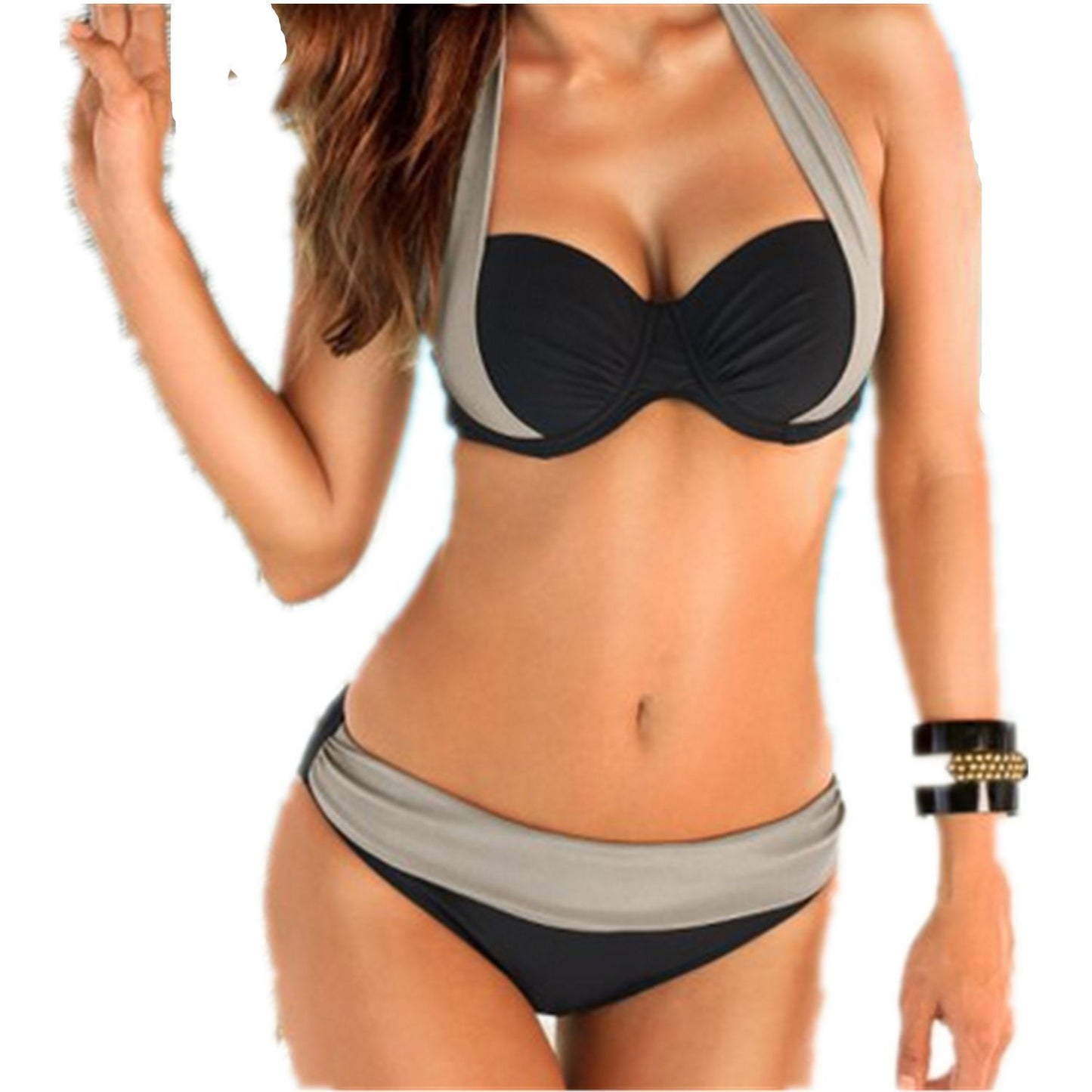 Bikini Swimwear High Waist Swimsuit Women Halter