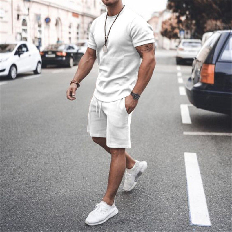 Pantalones cortos de manga corta de dos piezas para deportes y ocio