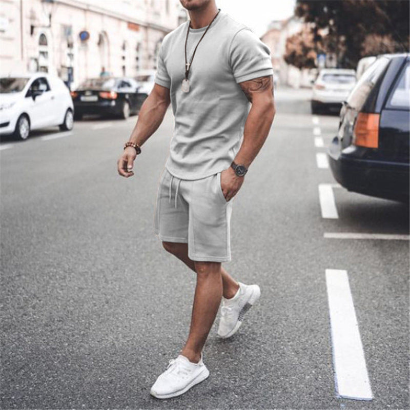 Pantalones cortos de manga corta de dos piezas para deportes y ocio