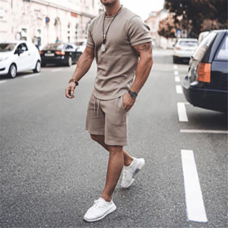 Pantalones cortos de manga corta de dos piezas para deportes y ocio