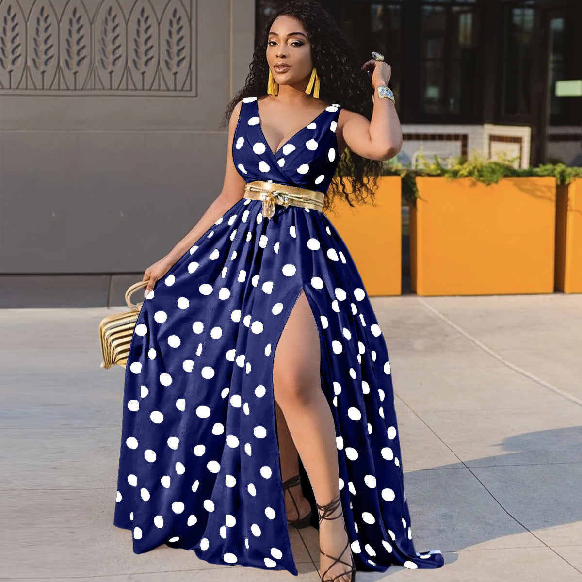 Sexy Dresses Women Party Ladies Belt Plus Size Dresses