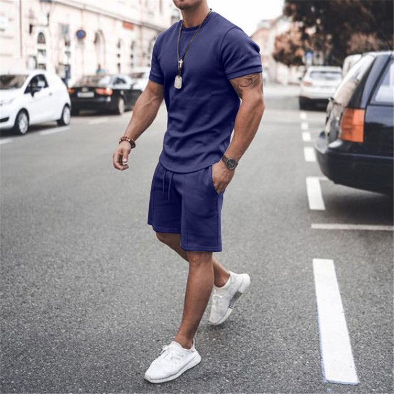 Pantalones cortos de manga corta de dos piezas para deportes y ocio