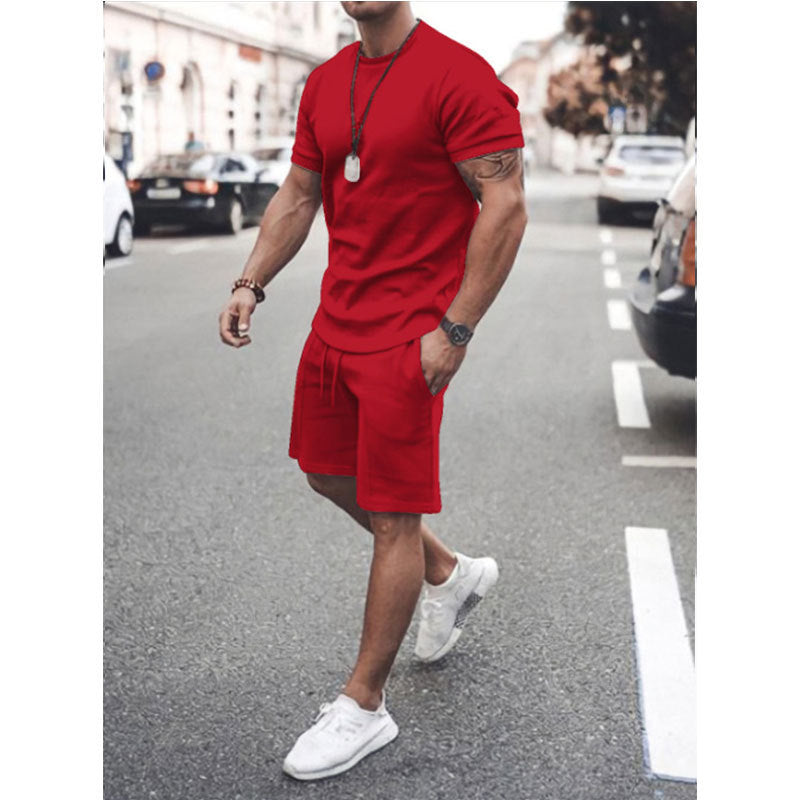 Pantalones cortos de manga corta de dos piezas para deportes y ocio