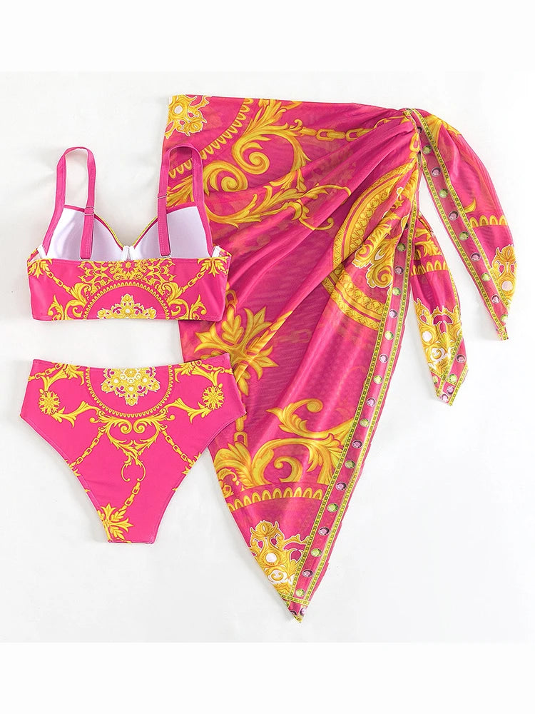 Lux three piece swimsuit summer