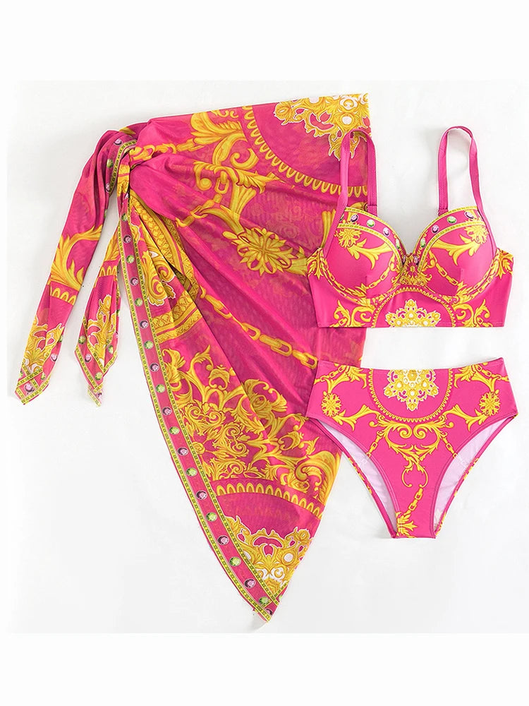 Lux three piece swimsuit summer