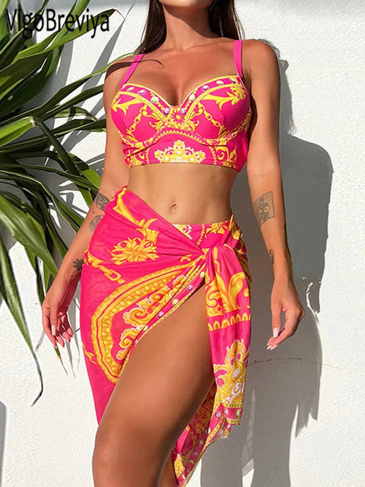 Lux three piece swimsuit summer