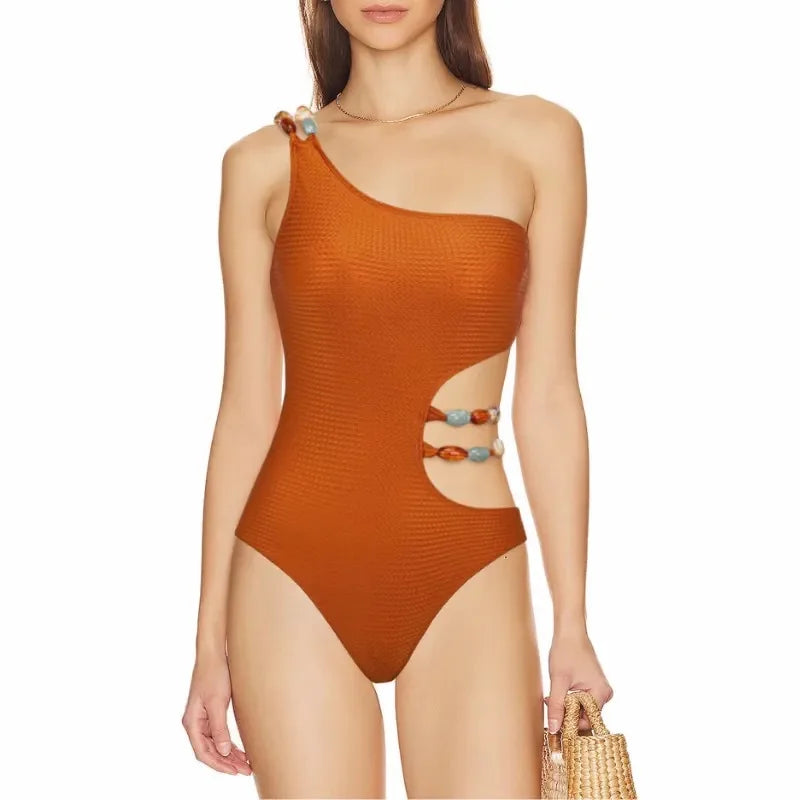 Tami Luxury One Shoulder one Piece swimsuit