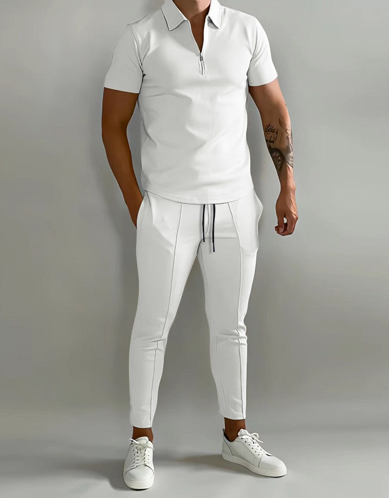 Traje deportivo informal ajustado de verano para hombre